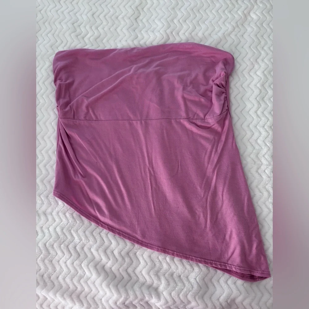 SEE YOU MONDAY NWT. Strapless Asymmetrical Top - Picture 10 of 10